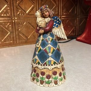 Angel/Cat Figurine by Heartwood Creek by Jim Shore